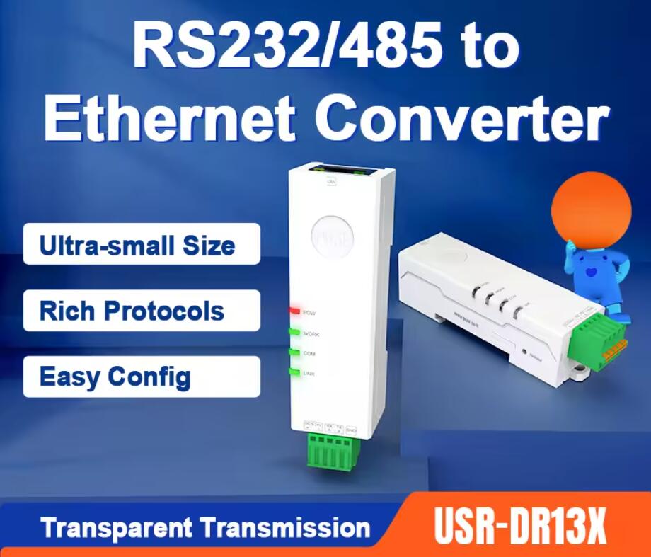 RS485 only!! RS485 to Ethernet Modbus Gateway Modbus RTU To Modbus TCP Serial Device Server USR-DR134