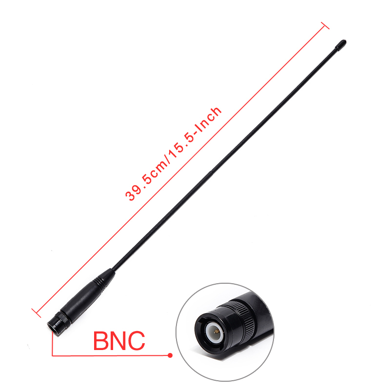 27Mhz 39.5CM Whip BNC Antenna Compatible with Uniden PRO401HH Cobra HH-50 H RadioShack Midland 75-822 Handheld/Portabl CB Radio