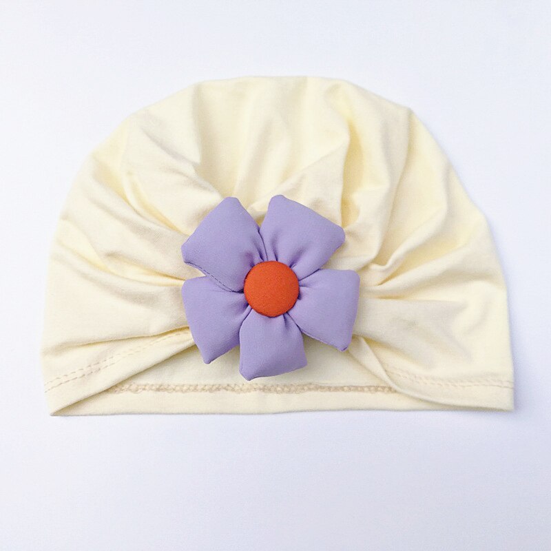 Lovely Flowers Baby Hat Turban Cotton Baby Girls Hat Soft Newborn Infant Cap Headwrap Headwrap: style 05