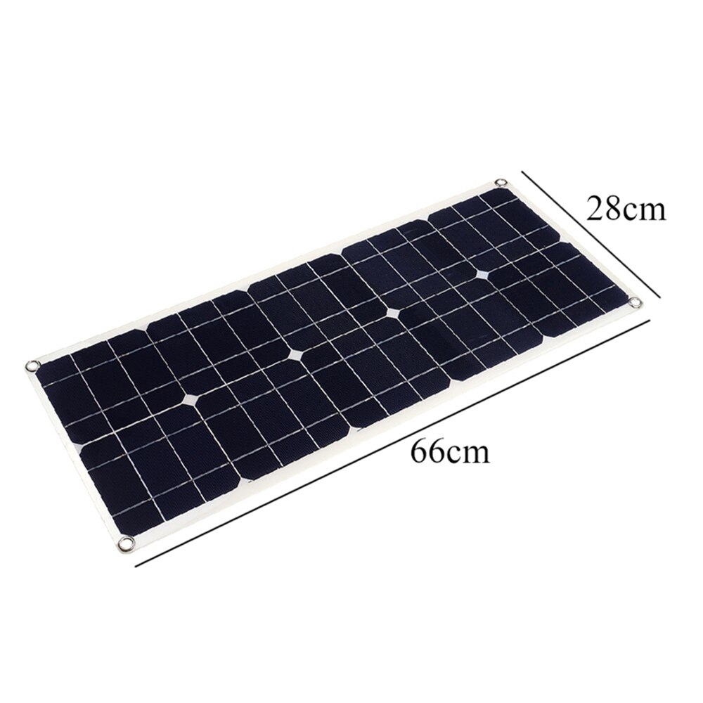 100w 12v 5v solcelleoplader solbatteri 10a controller monokrystallinsk alligator klip usb bil udendørs blysyrebatteri
