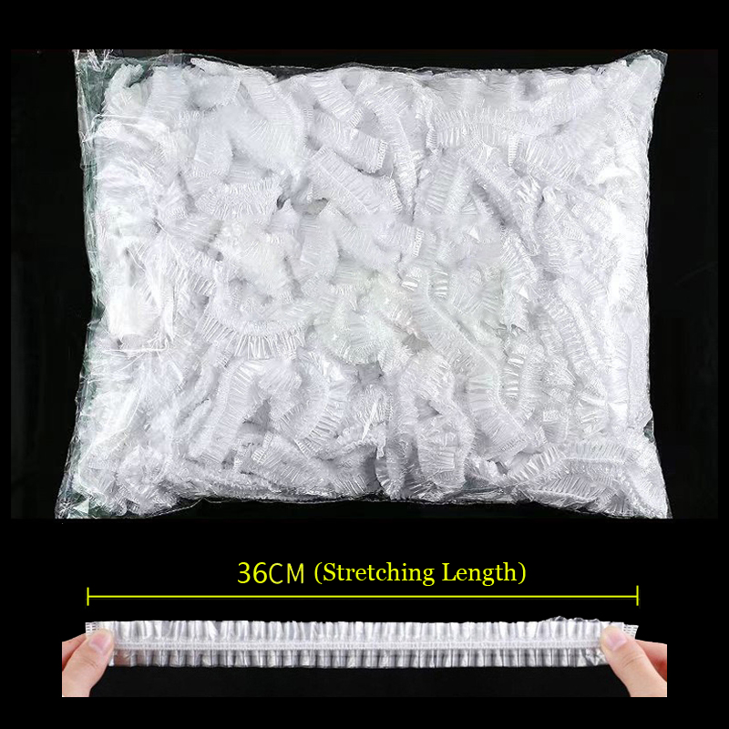 Bolsas de plástico para cubrir alimentos, bolsa de embalaje transparente para mantenimiento fresco de alimentaria, envoltura reutilizable, película adhesiva colorida desechable para cocina: Gris claro / 20 piezas