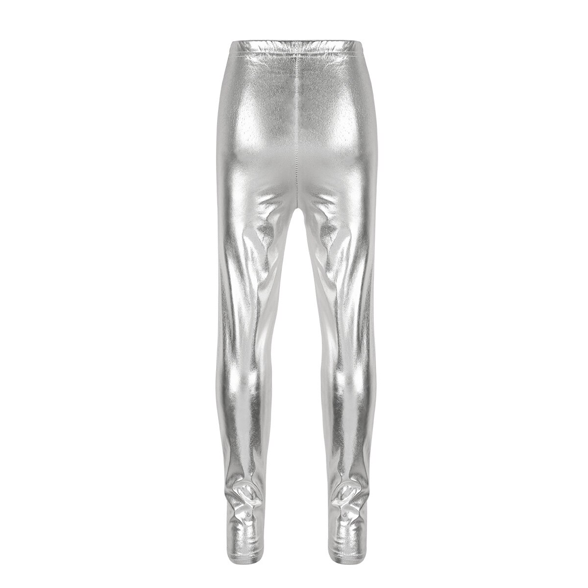 Kids Meisjes Leggings Broek Broek Shiny Metallic Skinny Dance Pant Optredens Kostuums Kinderen Dans Potlood Broek