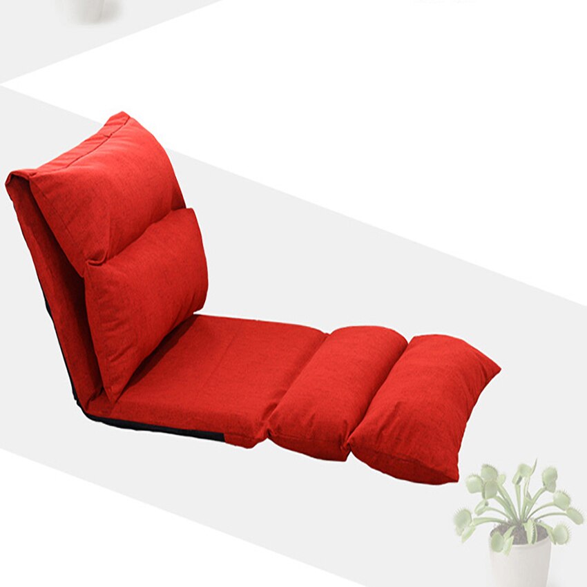 SF002 Comfortable Lazy Sofa Bed Folding Chair Bed Multifunctional Living Room Tatami Chair 6-Gear Adjustment Chair Bed: F