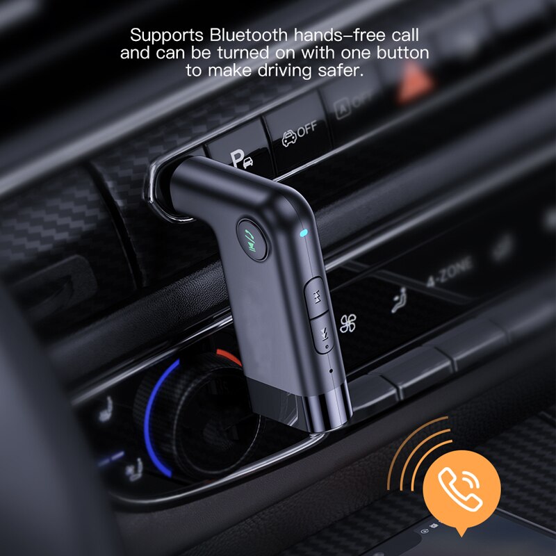Car Aux Bluetooth 5.0 Adapter Wireless 3.5mm Audio Receiver 3.5mm Jack Aux Bluetooth 5.0 Receiver Speaker Handsfree Car Kit