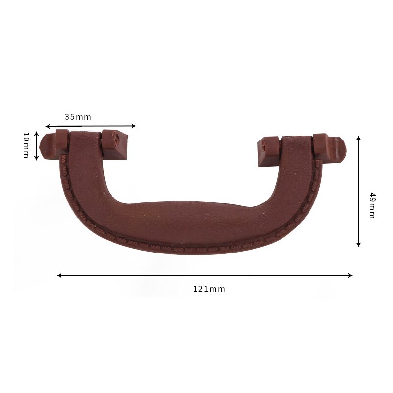1PC Arch Box Handle Tool Handle Retro Plastic Suitcase Holder Furniture Hardware Antique Leather Case Handle Accessories: 1