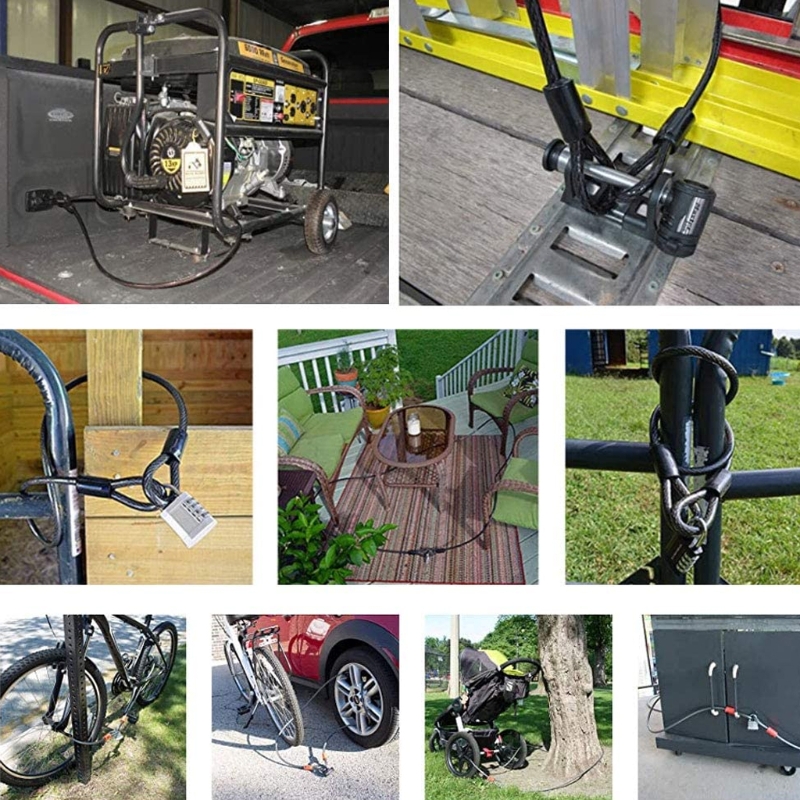 Fahrrad Kette sperren, 70,87 in Sicherheit Anti-Diebstahl Fahrrad sperren Kette Fahrrad Kette Sperre Fahrrad Schlösser für Motorrad, Fahrrad, etc