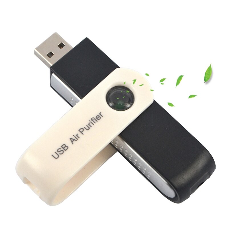 Mini usb luftrenser bil bærbar usb ionisk luftrenser ionizer luftrenser usb adapter til computer bil pc