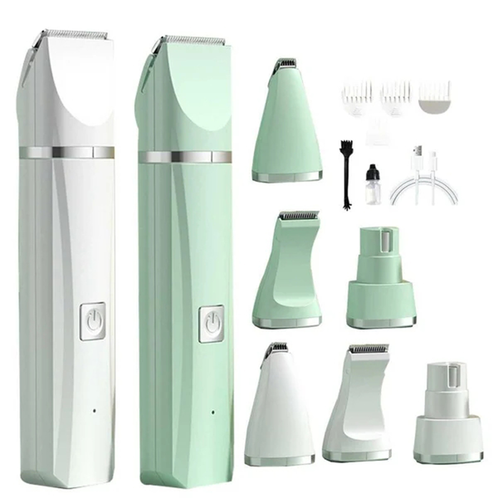 Professionele 4-in-1 Elektrische Pet Grooming Tool Set Hond Tondeuse USB Oplaadbare Huisdieren Kapsel Trimmer Scheerapparaat katten Levert