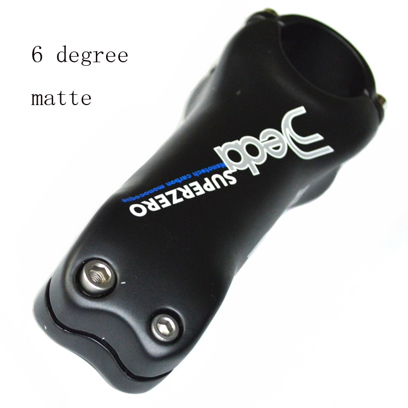 DEDA-tige de vélo de route en carbone, EDA, tige de vélo, diamètre de 31.8x70/80/90/100/110/120/130mm, mat à 6 à 17 degrés