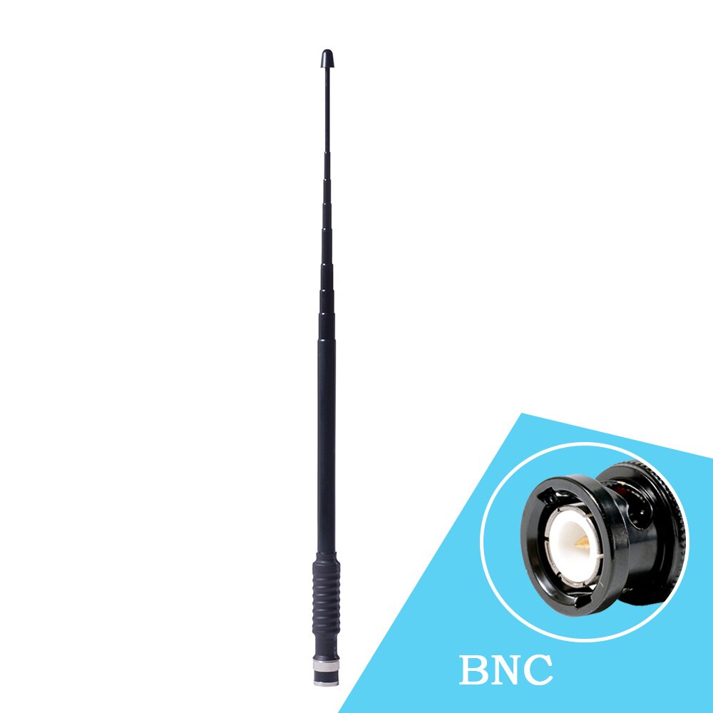 antenna telescopica della Radio di CB della banda doppia di BNC 80-600MHz di Nagoya NA-766 per il IC-V85 TK308 CP520 della IC-U82 ICV82 di Icom IC-V8: BNC