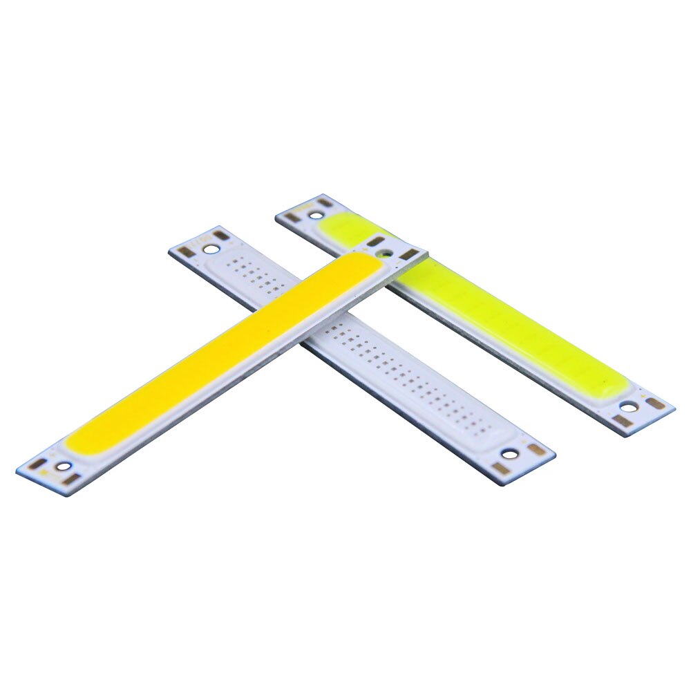 Battery Powered 1W 3W COB Bulb Kit 3.7V LED Light Source 60mm 2.36in Strip Bar LED Chip for Work Lamp Bike Boat Car Lights