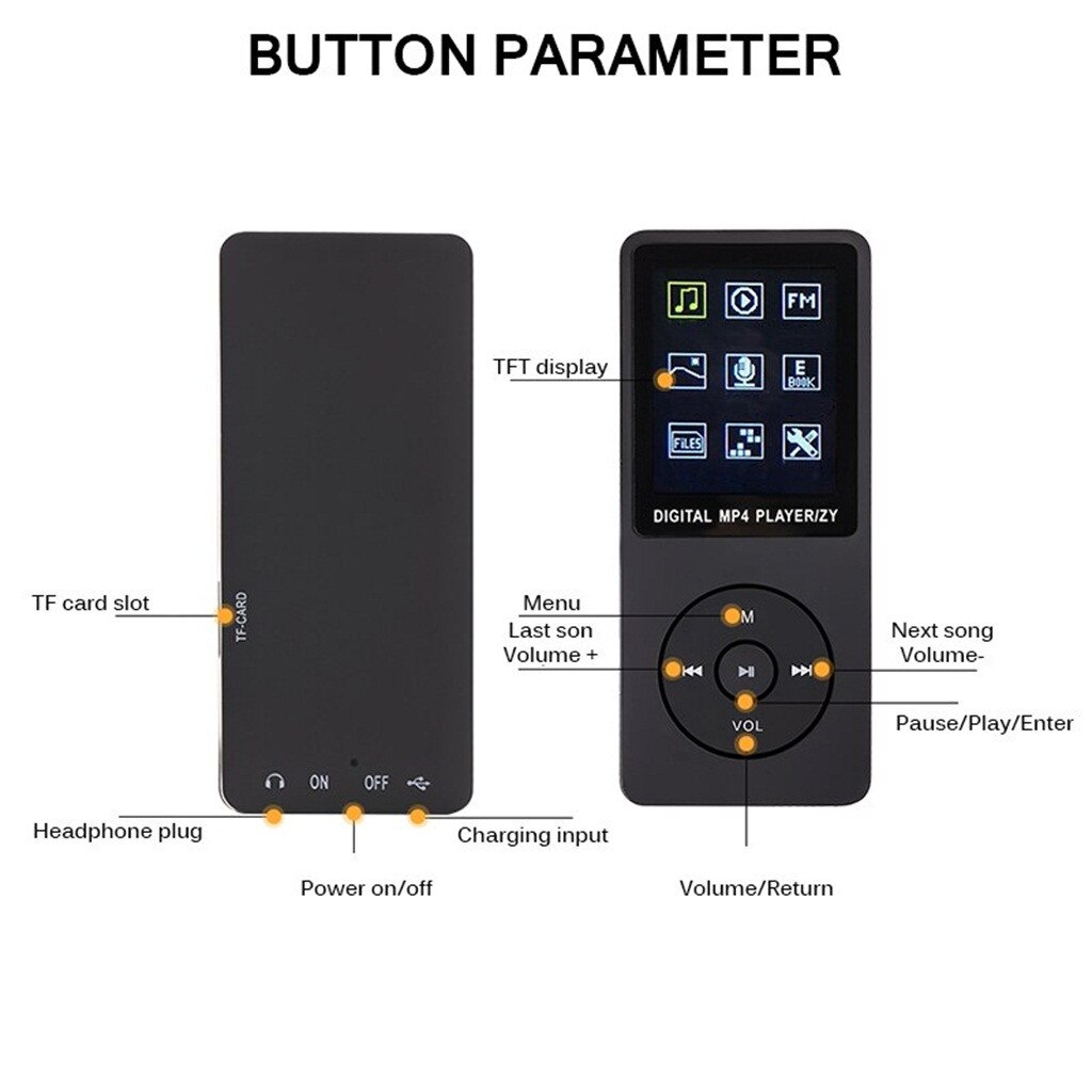 MP4 Vedio Player with bluetooth Speaker Christmas LCD Screen FM Radio Video Movie with Speaker MP4 Player with FM