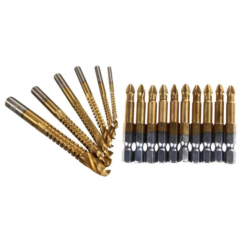 Drillpro Hss Holle Boor 12-42 Mm Snijdiameter Titanium Gecoate Kernboor Voor Metaalsnijden Weldon Schacht Magnetische Boor Ringvormige Snijder