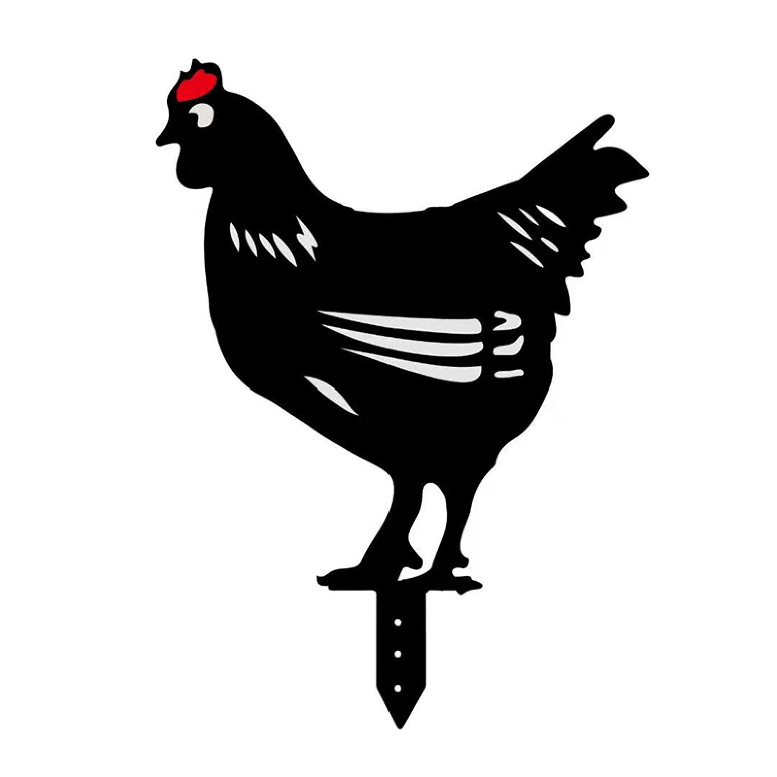 Easter Chicken Yard Art Garden Hen Chick Statues Set Backyard Lawn Stakes Hen Yard Decor Cock Statues Decoration Ornament: F-3