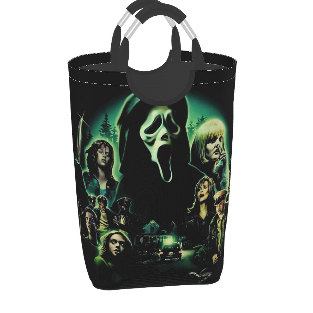 Película de terror de Halloween Scream ghosting face, cesto de lavandería independiente con asa, cestas de lavandería para ropa, Juguetes: 6