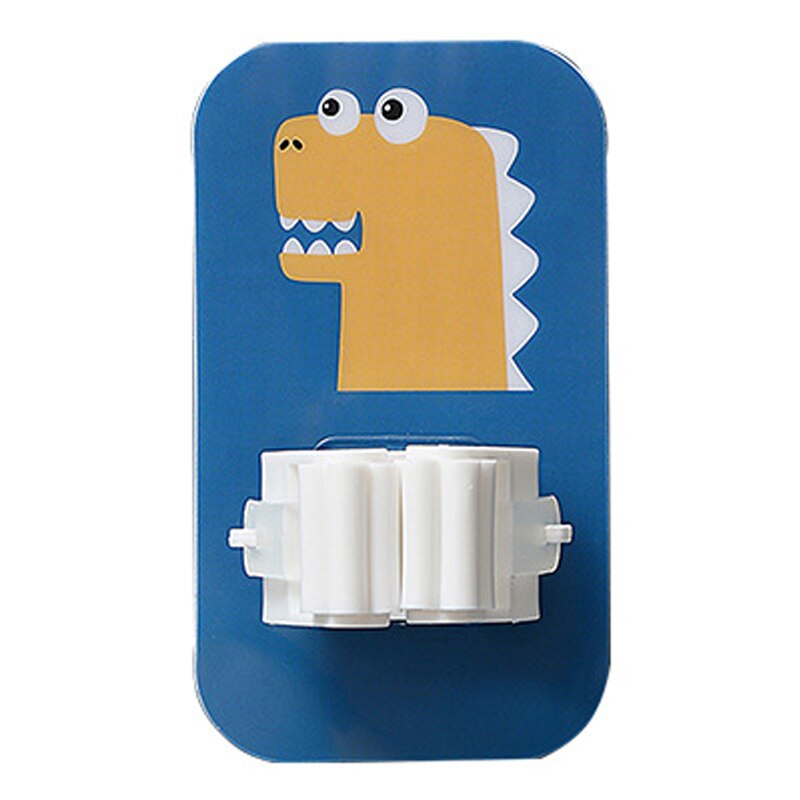Wall Mounted Storage Mop Organizer Holder Brush Broom Hanger Storage Rack Kitchen Clip Seamless Mop Hook with Mounted Hanging: Dinosaur