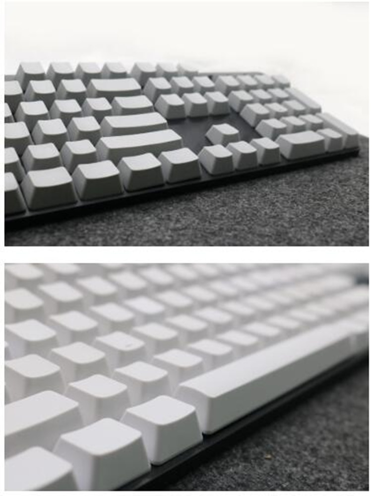 Keycap Set - PBT Plastic - Blank Personality Keycaps - Multicolor Options
