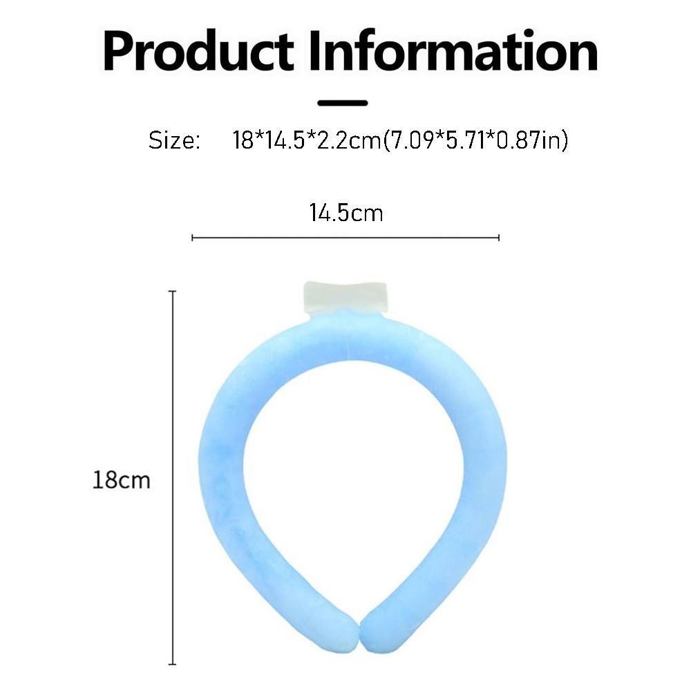 Wearable Neck Cooling Tube Reusable Body Cooling Ice Ring Neck Cooler for Summer Soft Cooling Neck Wrap Outdoor Workers