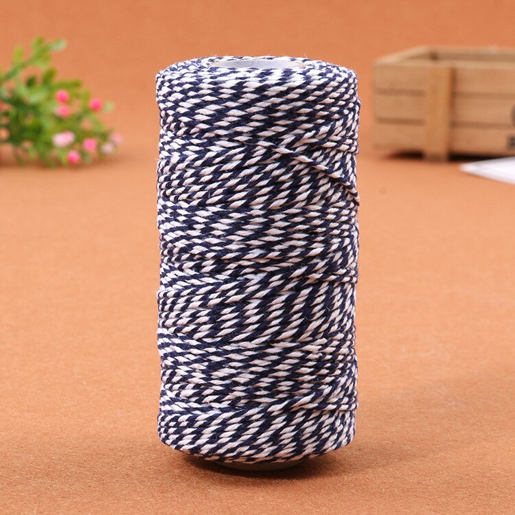 100m/roll DIY Colorful 2ply Bakers Twine String Cotton Cords Rope Wedding Party home Decoration Christmas DIY Wrapping: 3