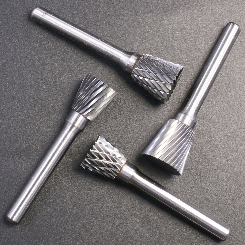 Double-Cut NX Type Head Tungsten Carbide Alloy Rotary File Tool Point Burr Die Grinder Abrasive Tool Drill Milling Carving Bit