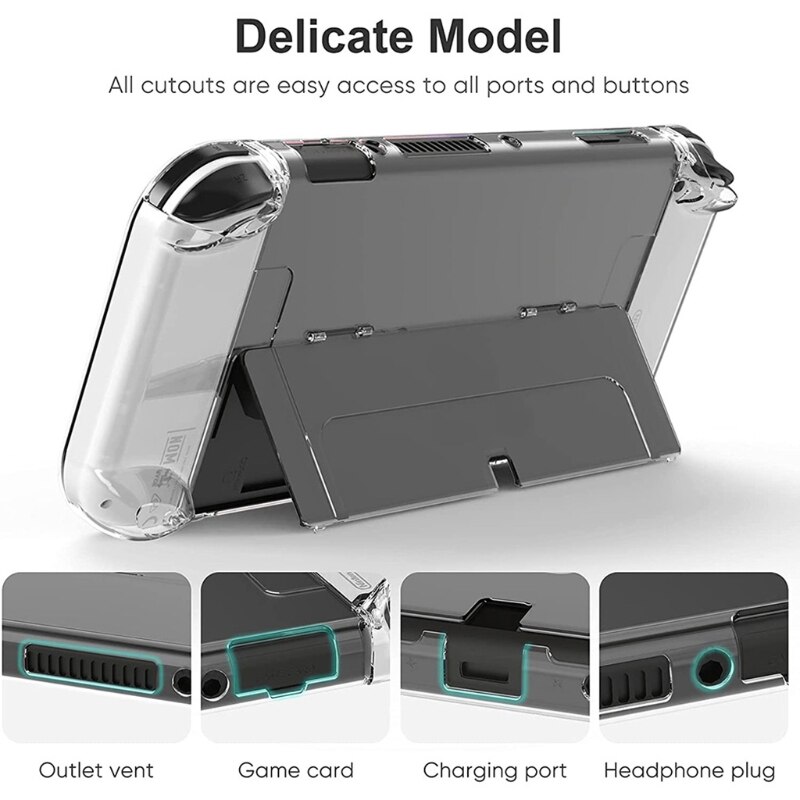 Schutzhülle für konsole, dockingstation, pc-gehäuse, schutzhülle mit griff, wasserdicht und fingerabdruckabweisend für switch oled