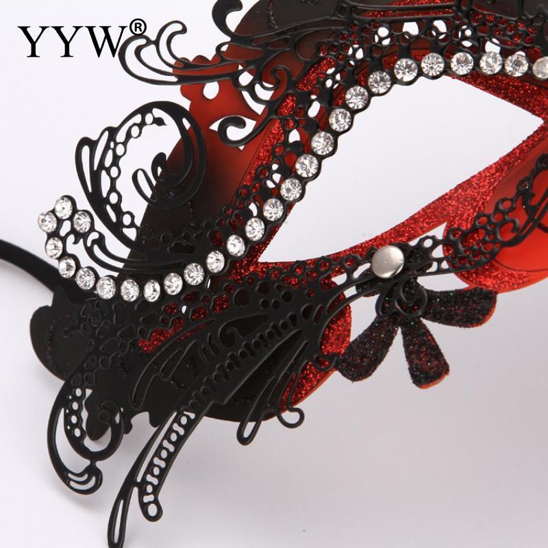 Venetiaans Carnaval Masker Partij Kostuum Maskerade Maskers Sexy Venetië Masker Vrouw Kostuum Lace Half Gezicht Masker Oogmasker Gold Hollow