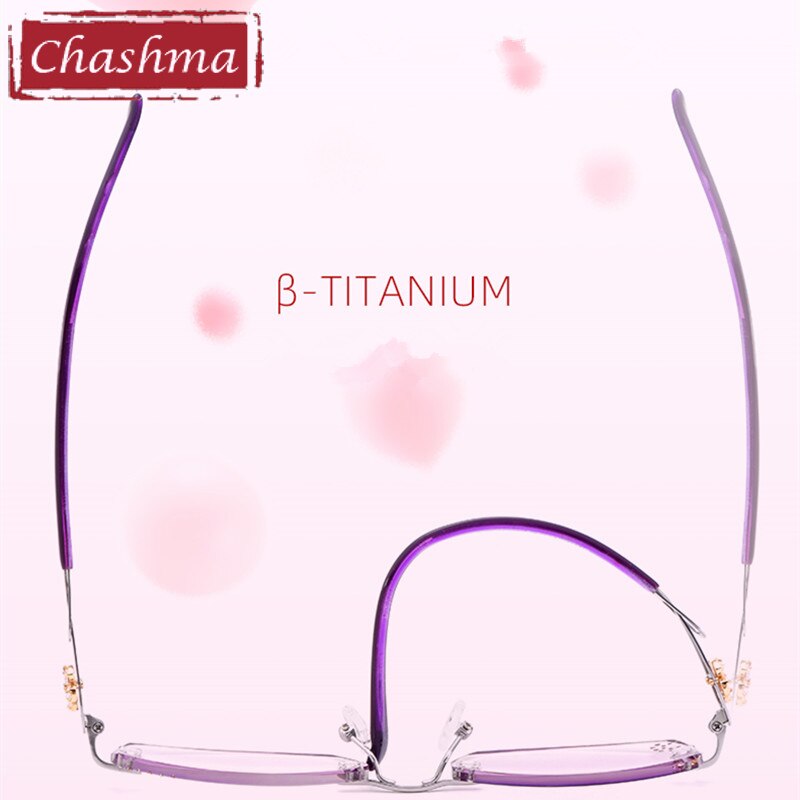 Vrouwen Bril Frame Dark Gradient Tint Lenzen Voor Eye Met Diamanten Bijziendheid Bril Bril