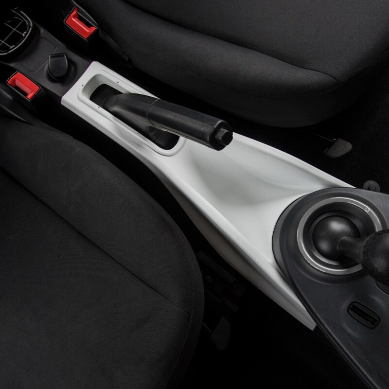 Caja de almacenamiento para reposabrazos Central de coche, contenedor de fibra de carbono, funda organizadora de guantes para Smart fortwo 453