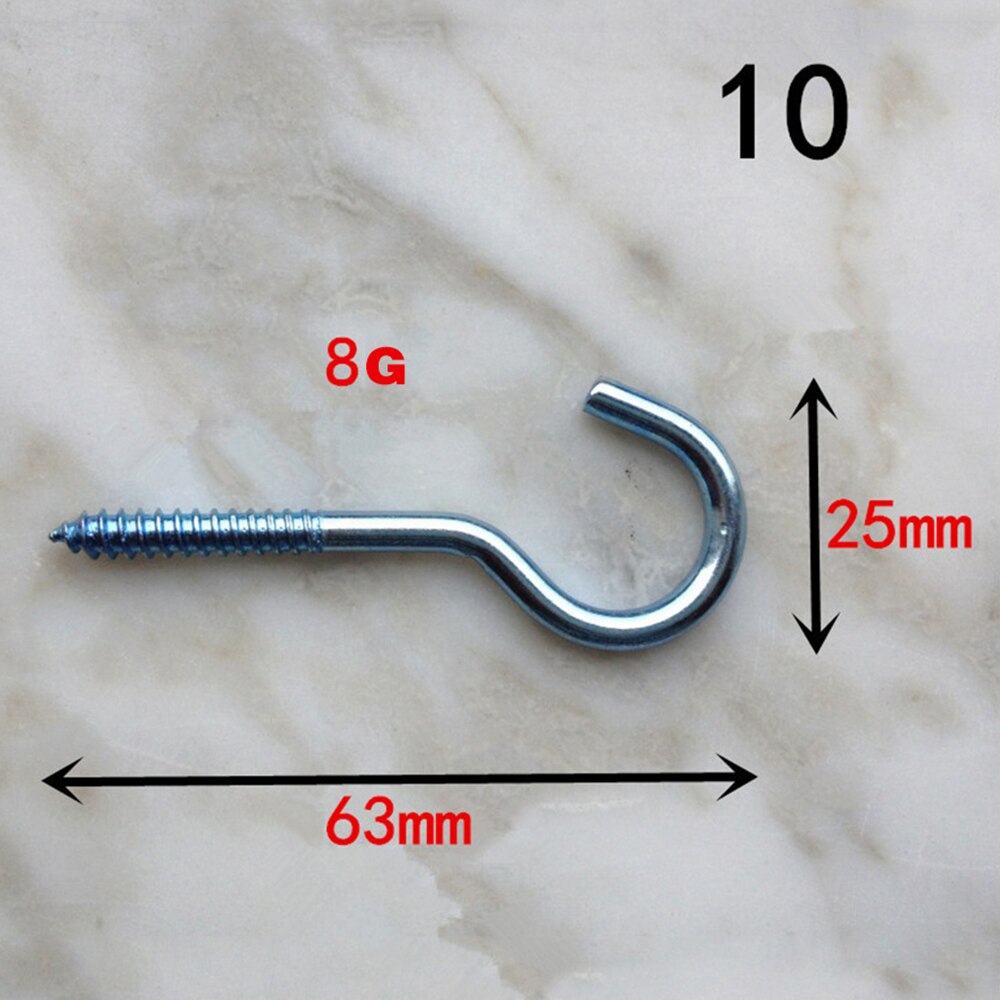 90 pçs/set Ovelhas Olho Ganchos ponto de Interrogação Gancho de Metal com Rosca de Parafuso Peg 6 8 10 Tamanhos Para DIY Artes, artesanato Acessórios Leathercraft