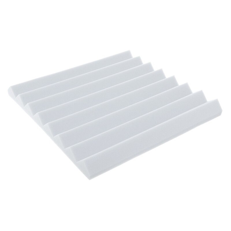 4 pièces 500x500x50mm blanc insonorisation mousse acoustique traitement du son Studio chambre Absorption