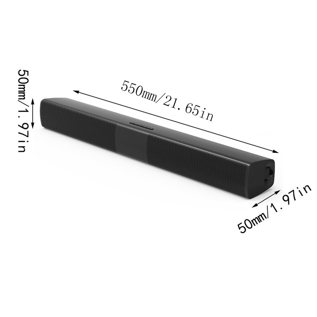 LESHP-Barra de sonido inalámbrica de 2,0 canales, con altavoz a Control remoto, barra de sonido estéreo para cine en casa