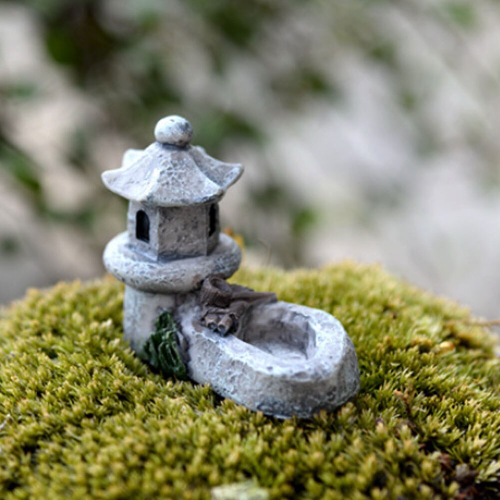 Harpiks have miniature håndværk gårdhave landskab smukt legetøj græsplæne gør-det-selv figurer naturtro bonsai mikro landskab have mini