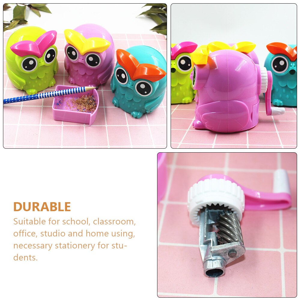 Adorable Owl Pencil Sharpener Pencils Sharpening Tool (Random Color)