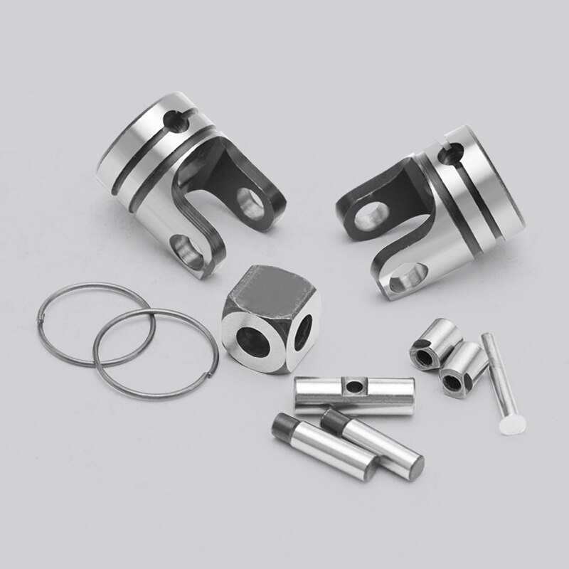 4mm-22mm Hole Two-section Universal Joint Coupling Shaft Motor Connector Cross Coupler Bushing With Pin Clip Spring