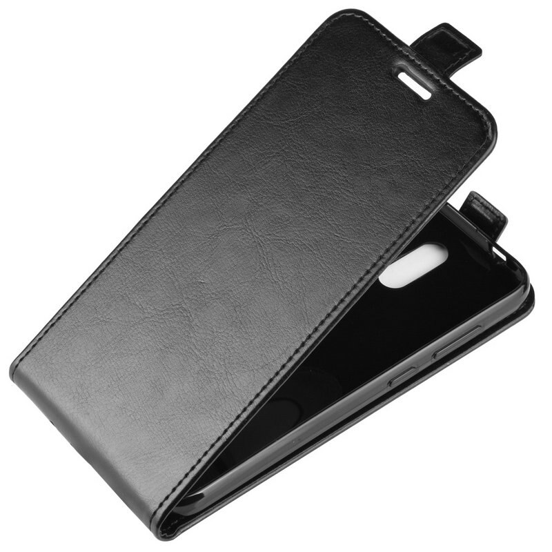 Caso di Cuoio di vibrazione per Nokia 2.3 per Nokia 2.2 per Nokia 3.2 per Nokia 1.3 Retro Caso Della Copertura Del Raccoglitore Capa etui Coque Fundas>: for Nokia 2.2 / R6S BK