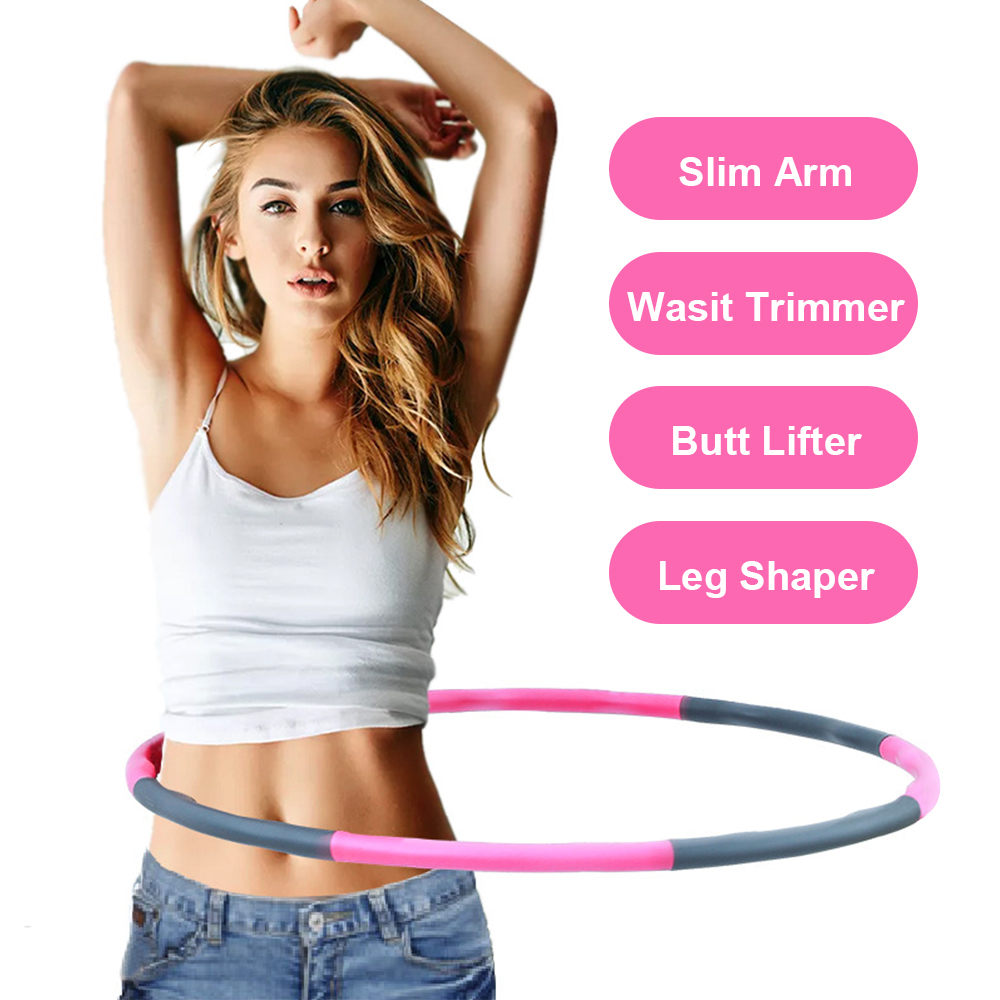 Sfit Fitness Sport Hoop Removable Foam Hoop Adult Children Gymnastic Hoop Body Building Thin Waist Fitness Equipment