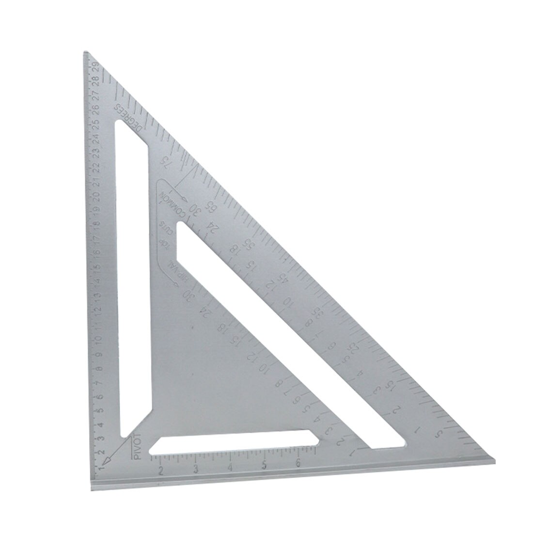 7/12Inch Driehoek Hoek Gradenboog Aluminium Speed Vierkante Meten Heerser Mijter Voor Framing Gebouw Timmerman Gereedschap