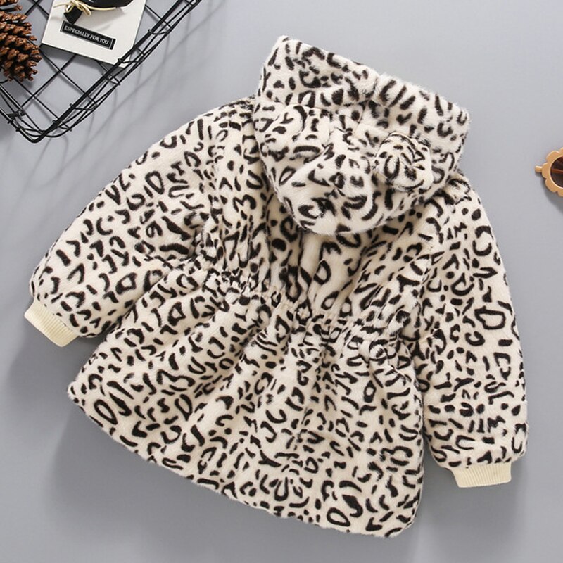 Winter Jassen Meisjes Wollen Overjas Leuke Kapmantel Voor Kids Meisje Warme Bovenkleding Wollen Jassen Dikke Meisje Kleding