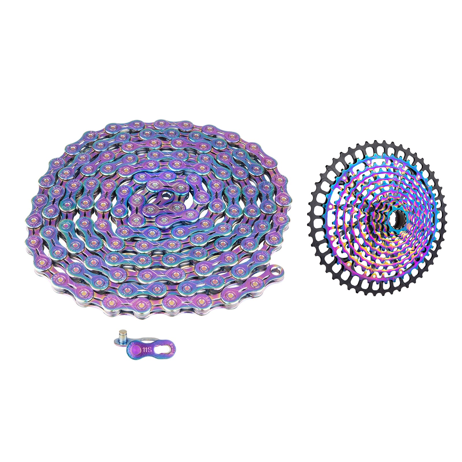 Bike Chain Universal Folding Bicycle 1/2''x11/128'' Chains Fits Shimano: 11S