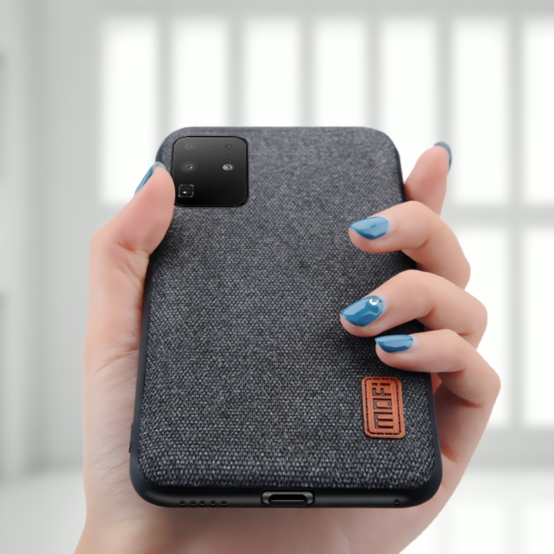 Mofi Case Voor Samsung S20 Case Doek Stof Back Cover Voor Galaxy S20 + Plus Siliconen Business Capas S20 Ultra coque Case
