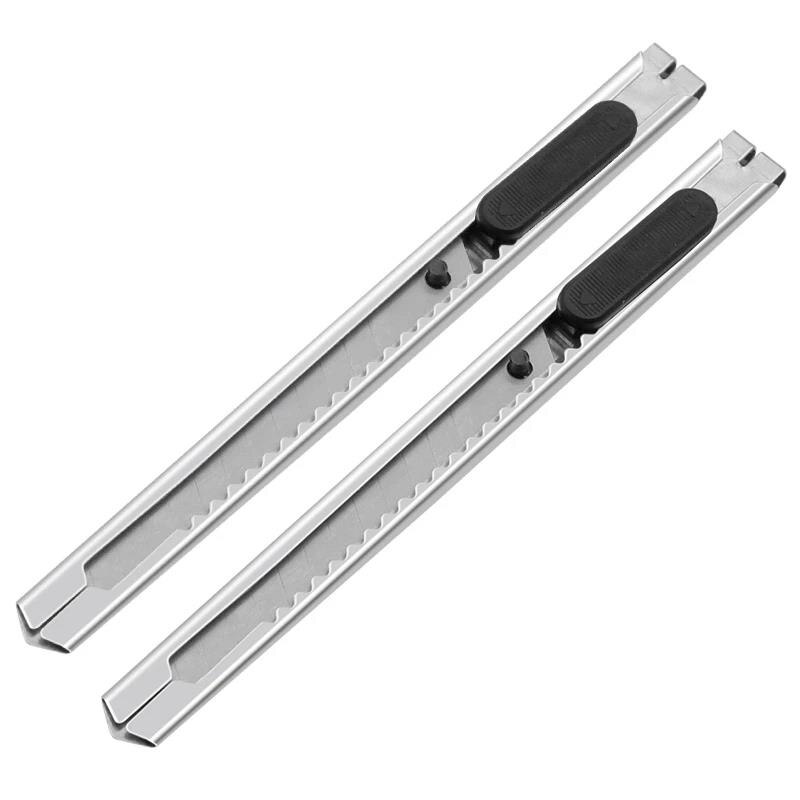 2Pcs / Set Art Knife Art Supplies Utility Knife Paper And Office Knife Diy Art Cutter Knife Stationery School Tools Paper Cutter: Default Title