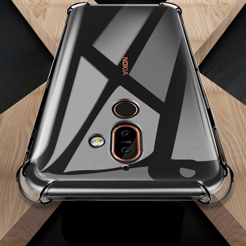 Flexible Soft Case For Nokia 2.2 8.1 1 3.1 5.1 Plus 4.2 3.2 9 PureView X7 7.1 Shockproof Transparent Silicone Phone Case