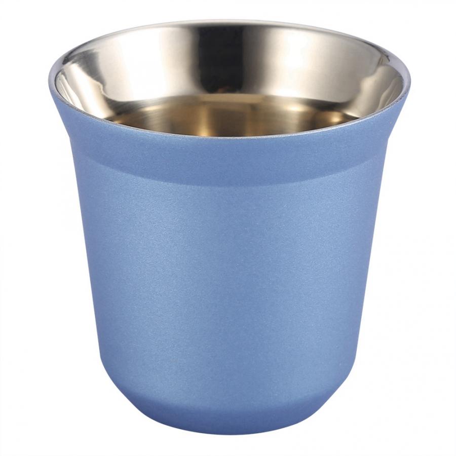 85Ml Portable Rvs Beker Dubbele Laag Herbruikbare Water Koffie Cup Whisky Melk Mokken Outdoor Reizen Camping cup