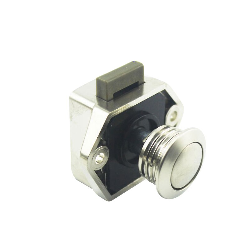 20Mm Diameter Camper Push Lock Rv Caravan Boot Lade Klink Knop Lock Home Kast Lade Lock Knop Lock Meubels hardware: white