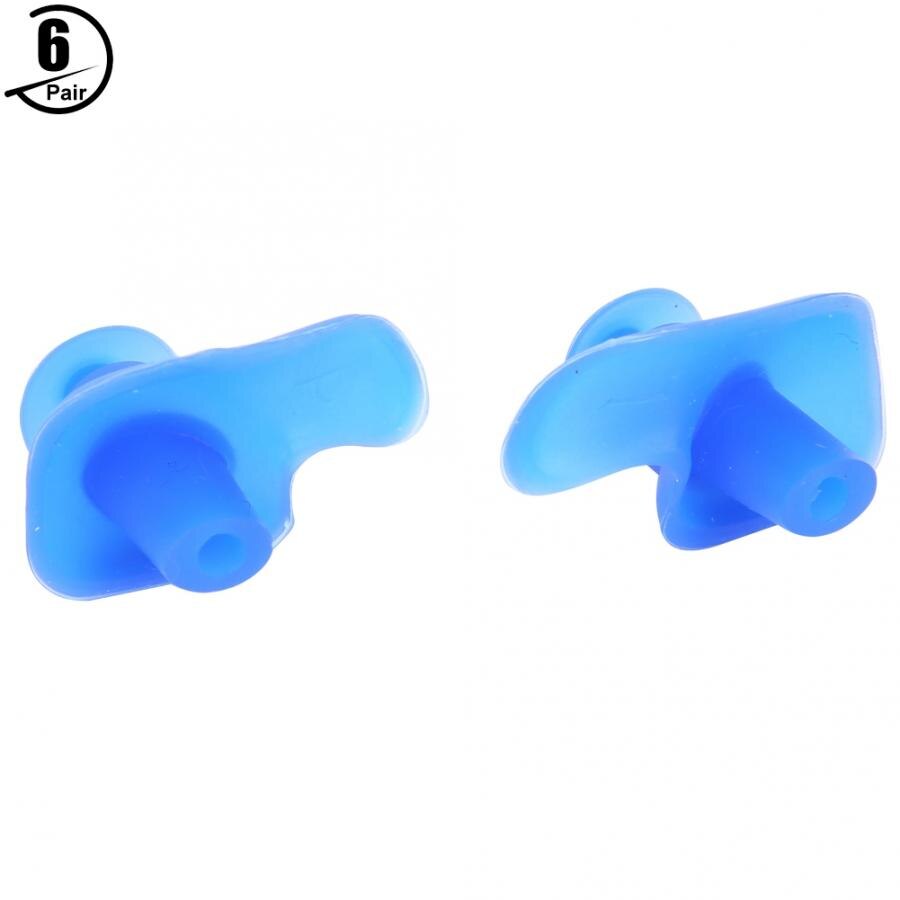 6 Pairs Silicone Swimming Diving Spiral Ear Plugs Adult Dust-Proof Earplugs scuba diving swimming