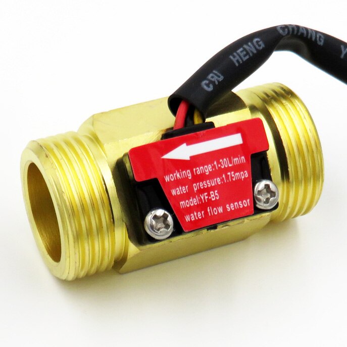 YF-B5 iSentrol capteur de débit à effet Hall eau 2-45L/min BSP G3/4 "extrémité filetée connexion rapide 3% erreur Turbine débitmètre