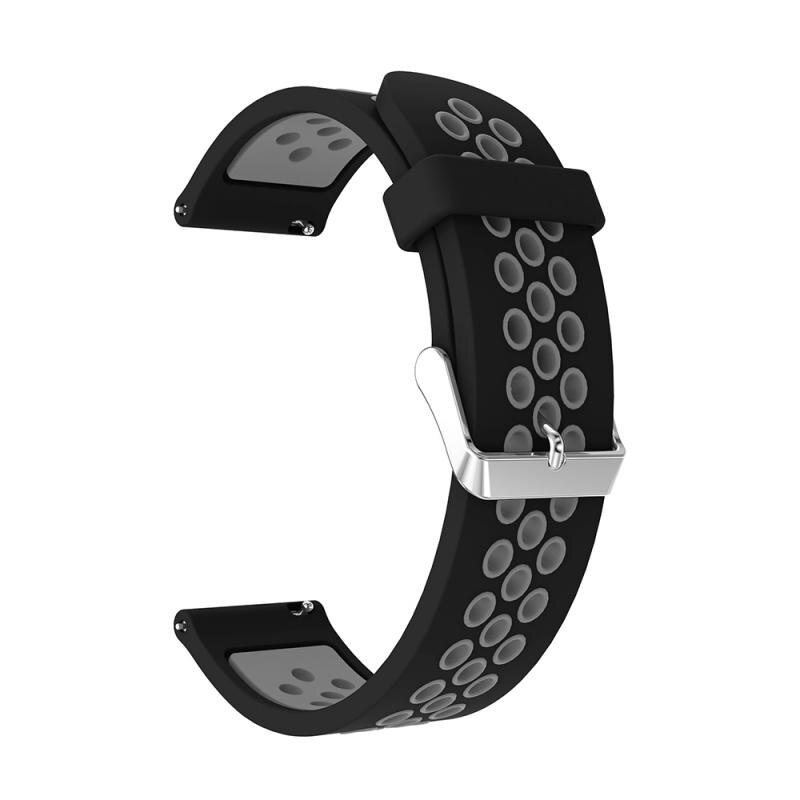 Geeignet für Huawei HUAWEI Uhr GT/GT2 Metall Schnalle Doppel Farbe Runde See Silikon Band Clever Uhr Gürtel Uhr zubehör: C 22mm