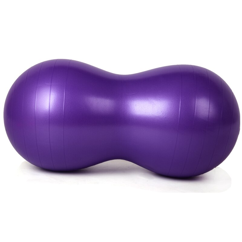 Pelota de PVC de 45x90cm para Yoga, cacahuete, Pilates, varios colores, gimnasio, ejercicio, bolas de entrenamiento, terapia deportiva interior, Fitness, perder peso: Purple