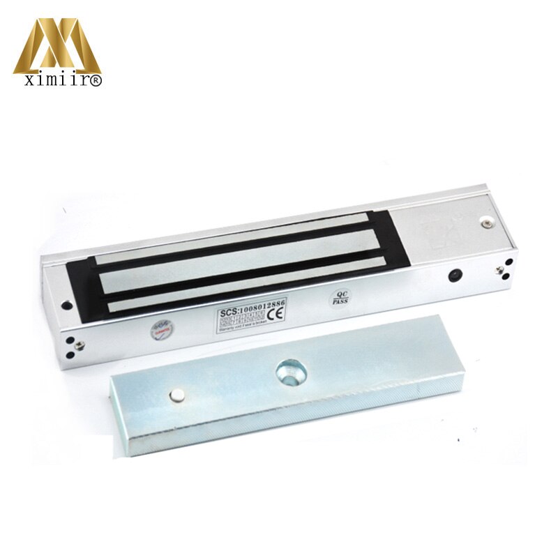 Smart Lock With LED Magnetic Lock Single M280 DC12V 280kg/600lbs Electromagnetic Lock Series For Door Access Control