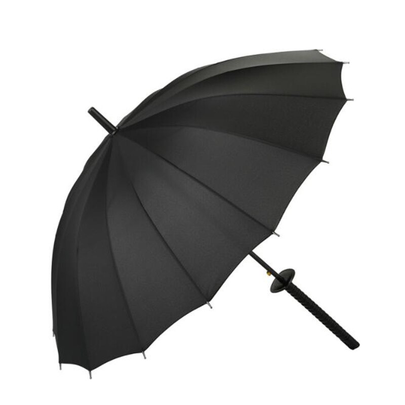 Parapluie samouraï japonais super coupe-vent semi-automatique longue poignée parapluie 8/16/24 os mâle dame animation parapluie